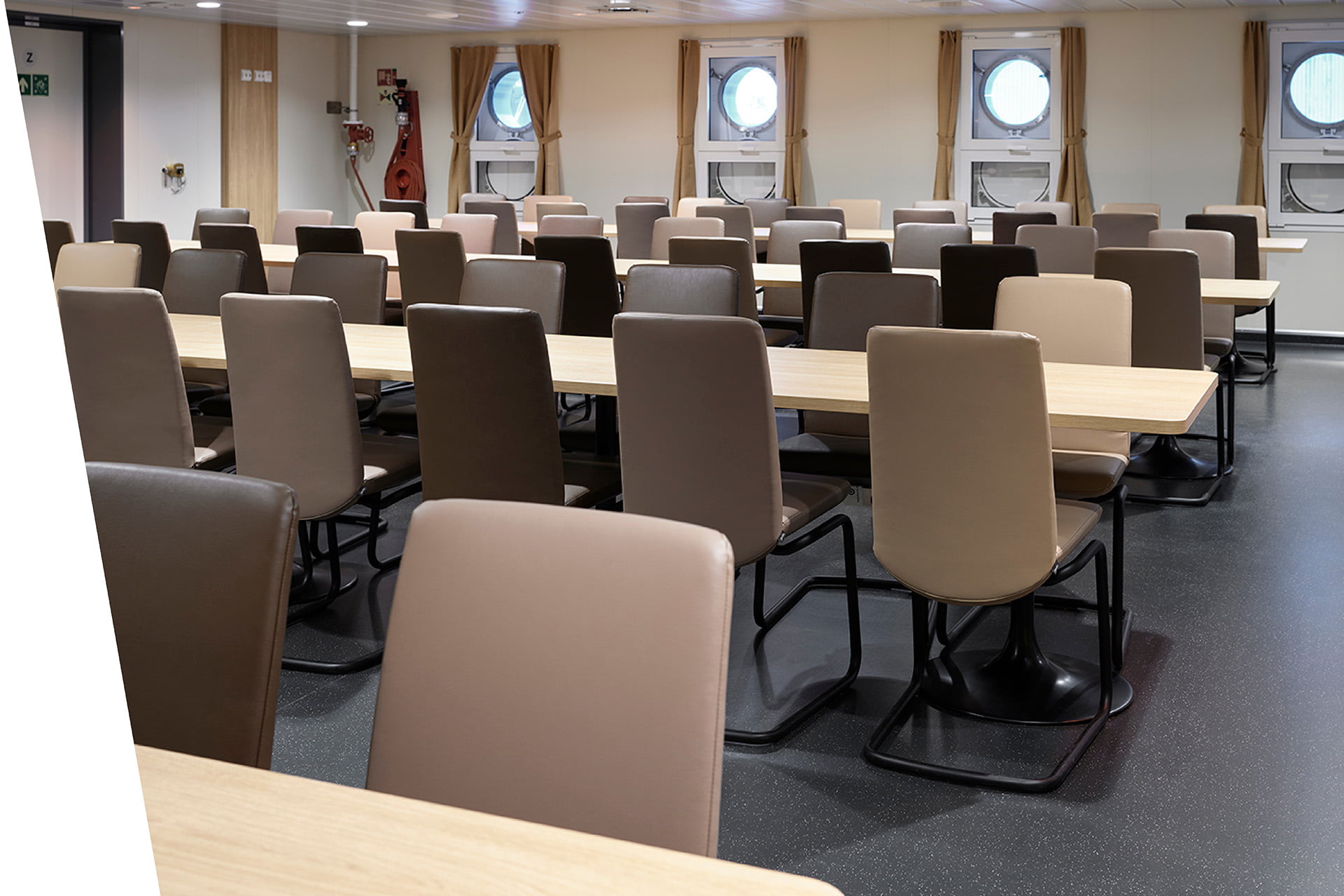 Stressless® dining in cantine room of KV Jan Mayen