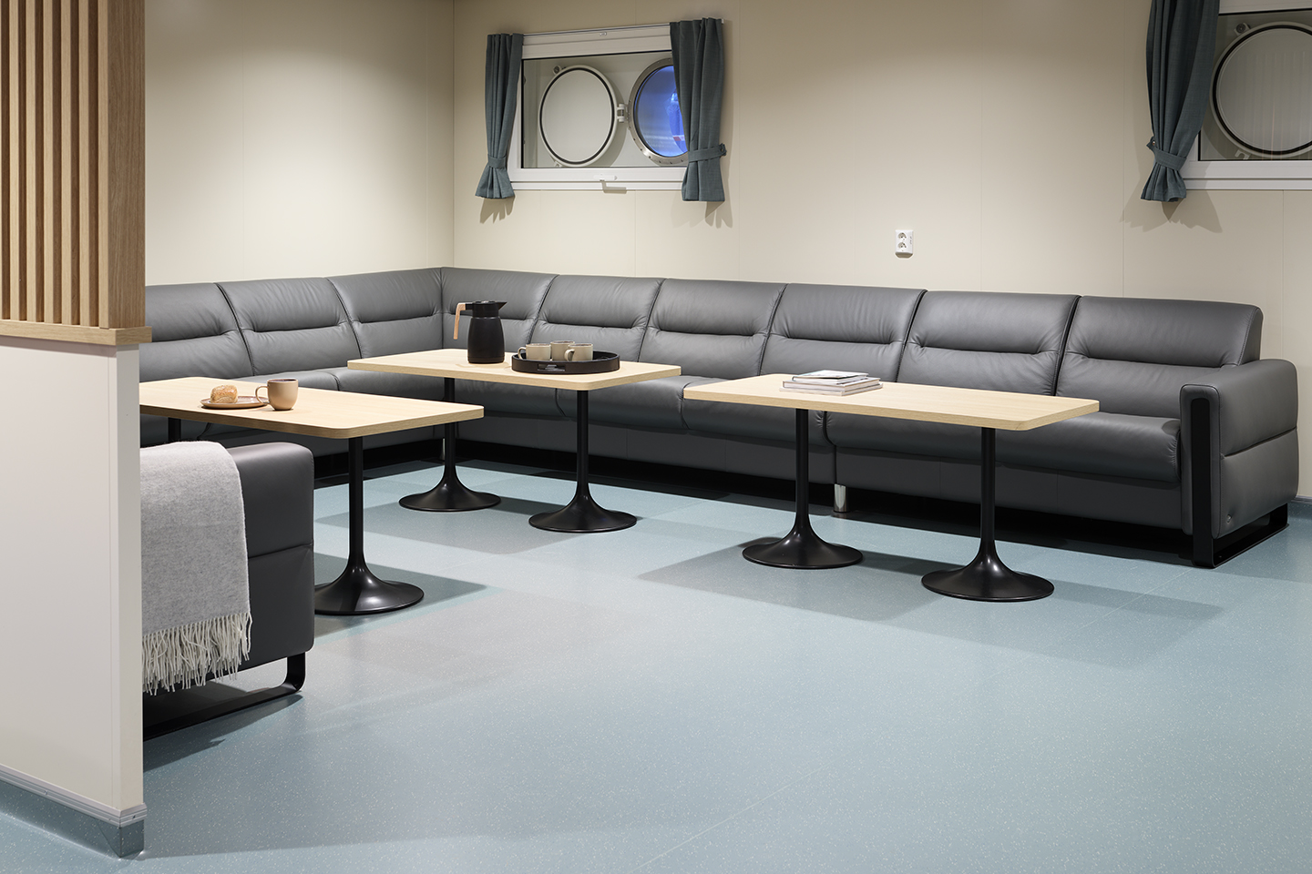 Stressless® module sofa in lounge room of KV Jan Mayen