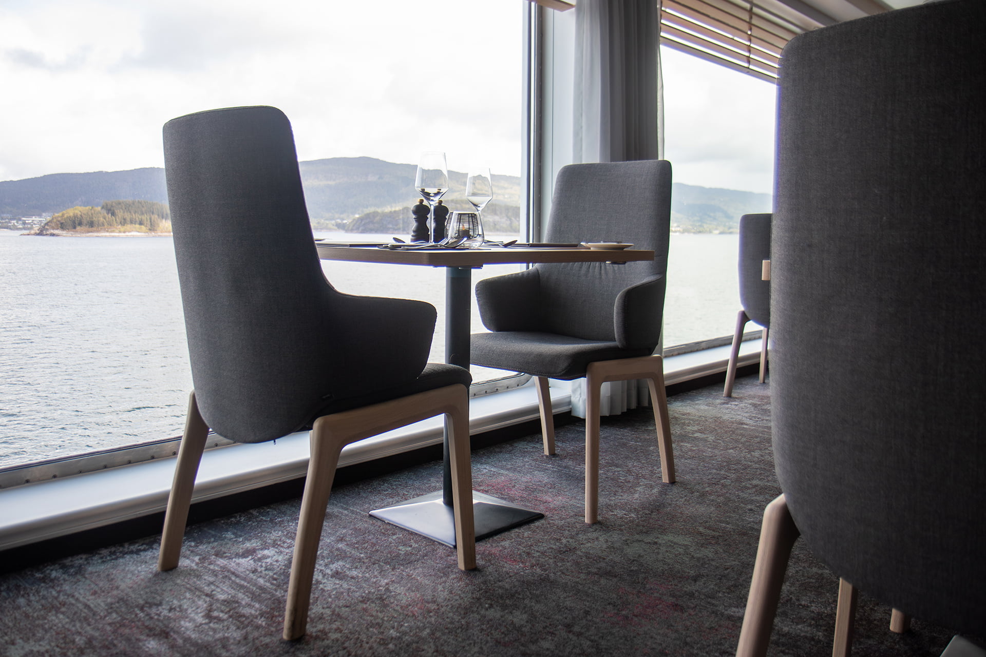 Stressless Mint dining chairs on board Havila Polaris