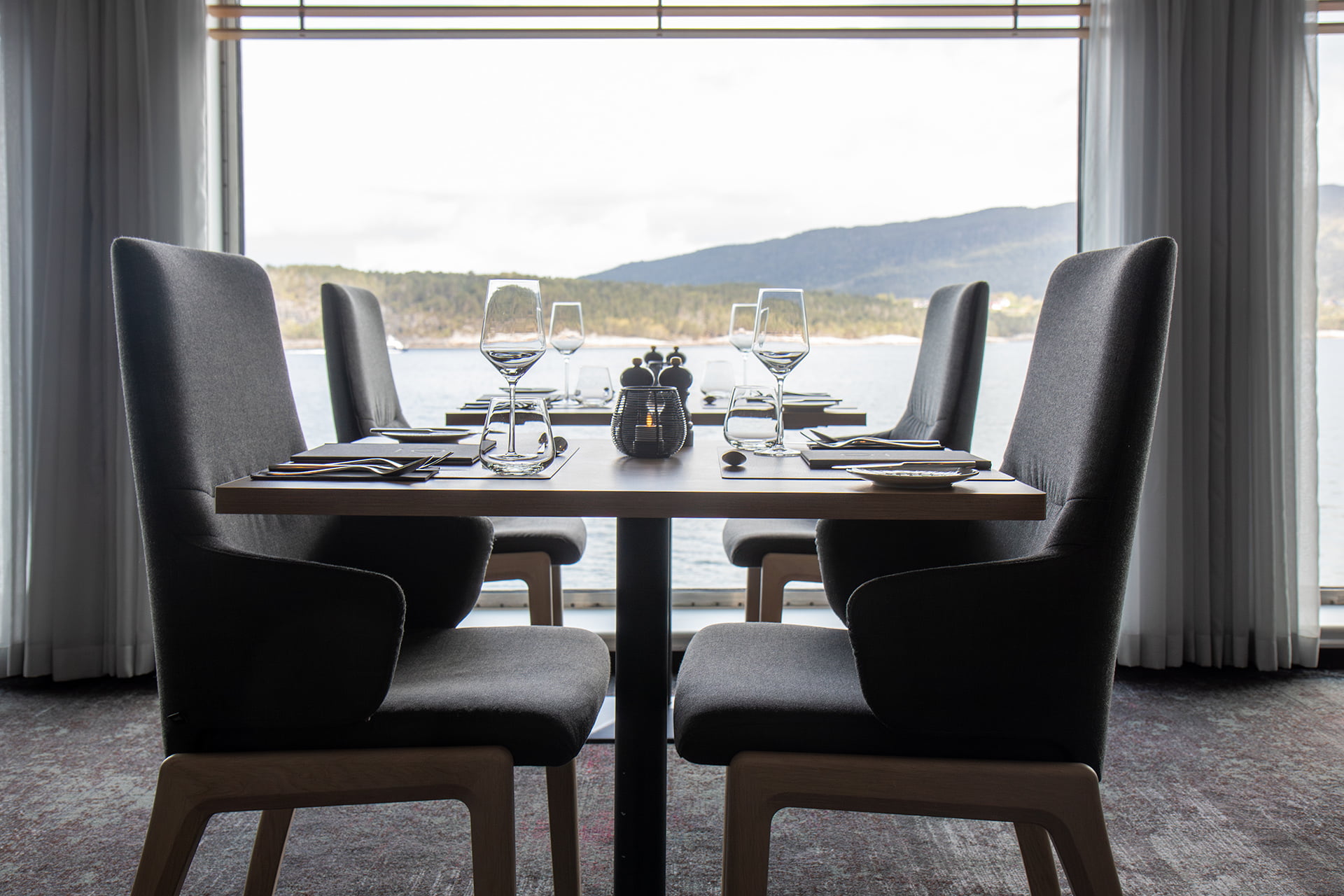 Stressless Mint dining chairs on board Havila Polaris