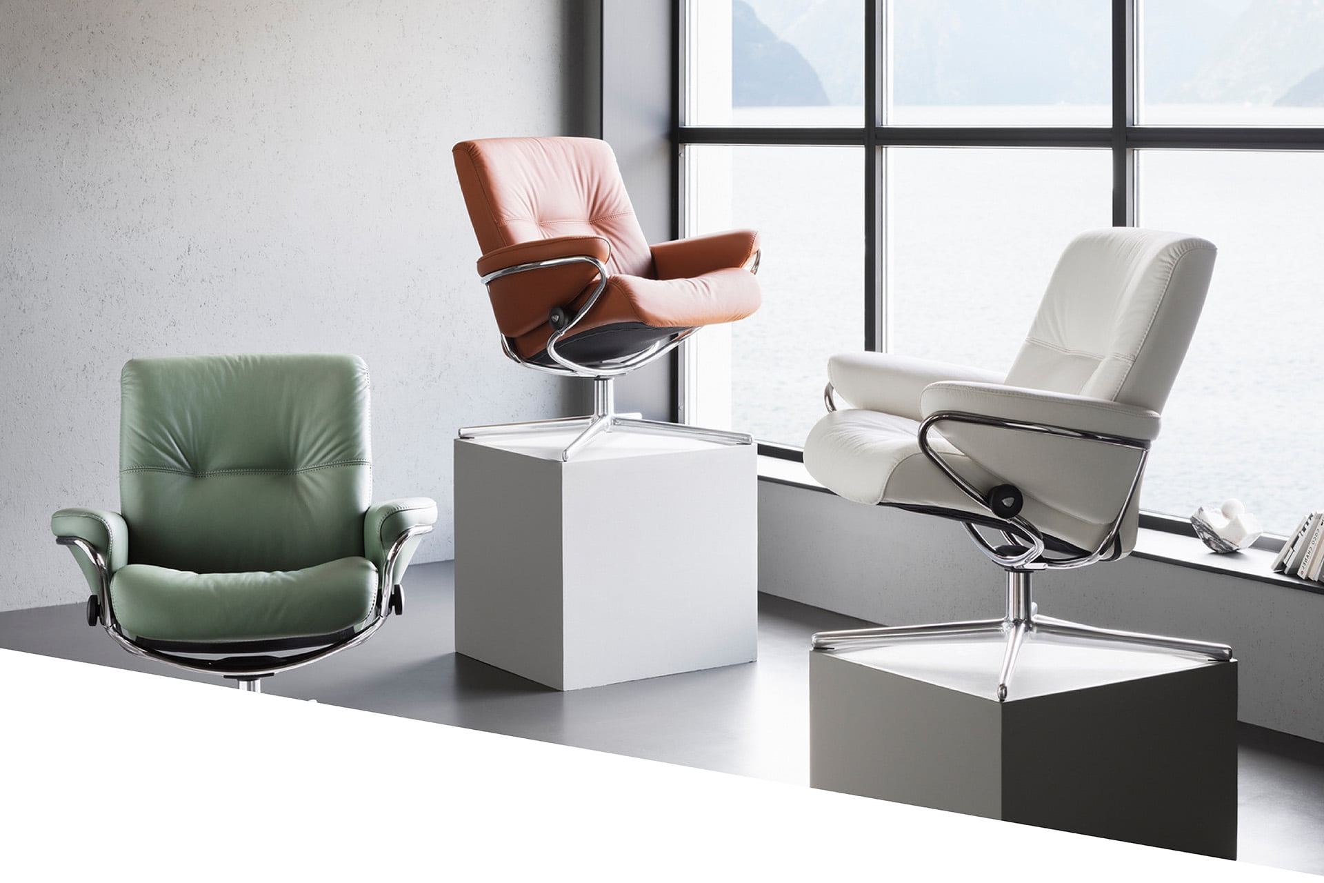 Stressless Berling low back recliners