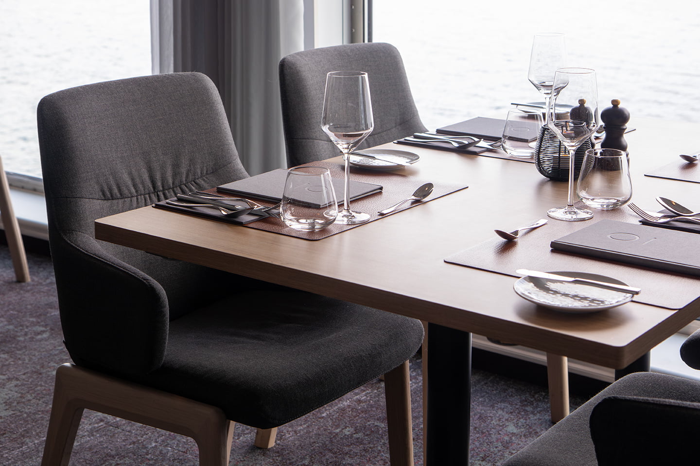 Stressless Mint dining chairs on board Havila Polaris